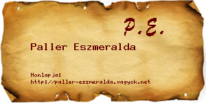Paller Eszmeralda névjegykártya